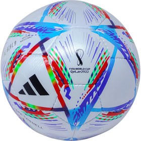 تصویر توپ فوتبال طرح آدیداس مدل جام جهانی قطر Qatar world cup 2022 سایز 5 