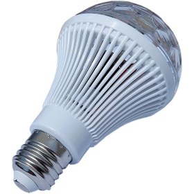 تصویر لامپ دیسکو چرخشی E27 مولتی کالر 