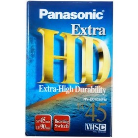 تصویر فیلم خام کوچک دوربین فیلمبرداری VHS-C پاناسونیک EXTRA HD ژاپن 45 دقیقه 