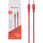 تصویر کابل صدا Pioneer AUX مدل P-10 – قرمز – RYL 