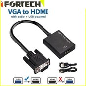 تصویر تبدیل VGA به HDMI دی ام با کابل صدا 