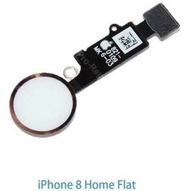 تصویر فلت هوم (اثرانگشت) نات اکتیو آیفون Iphone 7G-7G PLUS-8G-8G PLUS اورجینال رنگ سفید FLAT HOME 7G-7G PLUS-8G-8G PLUS