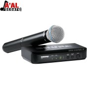 تصویر میکروفن بیسیم اورجینال SHURE_BLX24_BETA58 SHURE BLX 24 BETA 58 WIRELESS MICROPHONE