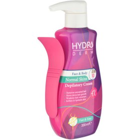 تصویر کرم موبر هیدرودرم پوست‌ معمولی صورت و بدن بانوان 330 میل Hydroderm Women Face And Body Depilatory Cream For Normal Skin 330ml