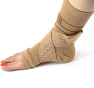 تصویر قوزک بند کشی همراه با کش لیگامانی سما طب پاکان کد 6048 SAMA TEB PAKAN Ankle Support