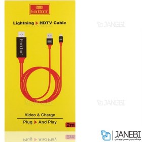 تصویر کابل لایتنینگ به اچ دی ام آی ارلدام Earldom Lightning to HDTV Cable ET-W5 2M 