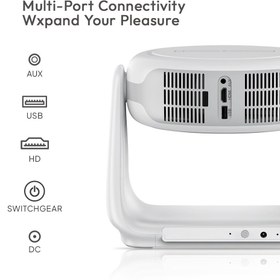 تصویر ویدیو پروژکتور هوشمند K1 قابل حمل با کیفیت UHD و شدت نور ۸۰۰۰ لومن 