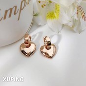 تصویر گوشواره آویز قلب ژوپینگ | کد 300 Heart pendant earrings XUPING | Code 300