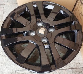 تصویر رینگ فابریک سایز۱۵ (۱۰۸×۴) صلیبی مشکی (نیریز) Original wheel size15"(4×108) Black