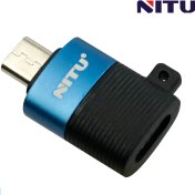 تصویر تبدیل OTG تایپ سی به میکرو یو اس بی CN13 نیتو NITU 