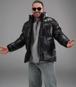 تصویر کاپشن چرم 