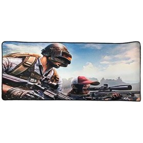 تصویر ماوس پد گیمینگ 70x30 طرح بتل گراند (PUBG) | دور دوخت و روان 
