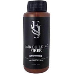 تصویر پودر پرپشت کننده مو تاپیک مو اف جه در دو رنگ FJ - کد02 قهوه ای ا HAIR BULIDING FIBER FJ HAIR BULIDING FIBER FJ
