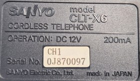 تصویر تلفن بیسیم سانیو SANYO CLT-6X-5X