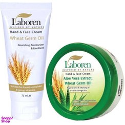 تصویر مجموعه کرم مرطوب کننده لابورن مدل Aloe Vera Wheat مجموعه 2 عددی حجم 150 میلی لیتر 