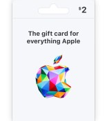 تصویر گیفت کارت 2 دلاری اپل 
