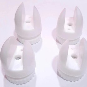 تصویر پایه تخم مرغی سفید16میل یراق آنلاین رحیمی