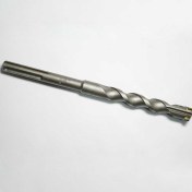 تصویر مته الماسه پنج شیار چهار الماس طول یک متر و بیست سانتی متری 