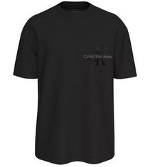 تصویر تی شرت مشکی مردانه Ck Bistle Monologo T Shirt سیاه کلوین کلین Calvin Klein 