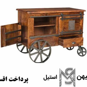 تصویر ترولی چوبی مدل TT-CH 3008 