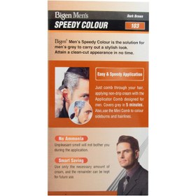 تصویر کیت رنگ موی مردانه شماره 103 بیگن Bigen Speedy Hair Color For Man NO.103