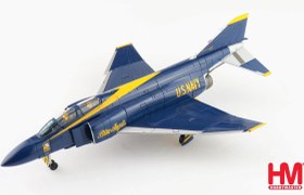 تصویر ماکت جنگنده اف 4 فانتوم نیروی دریای امریکا | Hobby Master 1:72 McDonnell Douglas F-4J Phantom II US Blue Angels 1969 