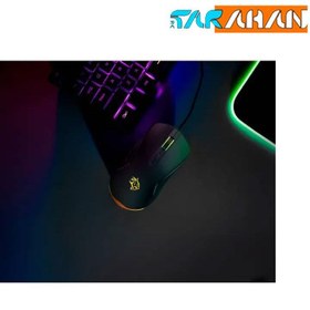 تصویر ماوس با سیم گیمینگ پرودو مدل PDX322 Porodo Gaming Wired Mouse DPI 7200 with RGB Light PDX322