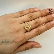 تصویر انگشتر طلا تراش امگا 