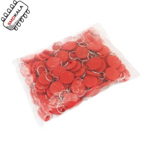 تصویر تگ RFID 125KHZ قرمز مدل جاکلیدی 