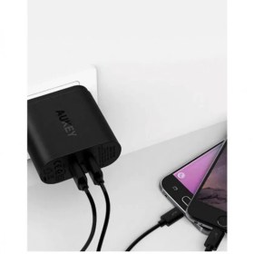 تصویر شارژر دیواری AUKEY PA-T13 با دو پورت USB و پشتیبانی از Quick Charge 3.0 