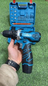 تصویر دریل شارژی12ولت 2باطری با لوازم مدل CX-1210 برند CLIMAX 