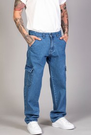 تصویر شلوار جین آبی مردانه باری قالب گاه به تیره منگو LTC Jeans 