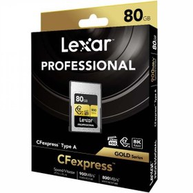 تصویر کارت حافظه ۸۰ گیگابایتی Lexar مدل Professional CFexpress Type A 