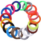 تصویر فیلامنت ABS مناسب قلم سه‌ بعدی پک ۱۰ رنگ ۲۰ متری 