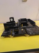 تصویر ست رومیزی اداری پالونیا مدل N15 - قهوه ای N15