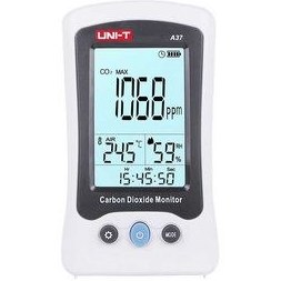 تصویر آنالایزر گاز دی اکسید کربن یونیتی مدل UT-A37 UNI-T A37 Carbon Dioxide Detector CO2 Monitor