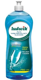 تصویر مایع جلا دهنده ماشین ظرفشویی لودویک ludwik Płyn Nabłyszczający do Zmywarek Shine Active, 750ml