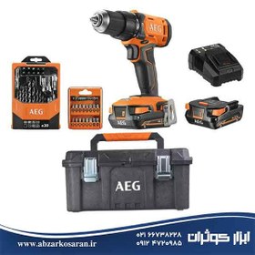 تصویر کیت دریل چکشی شارژی آاگ AEG مدل BSB18G4-202TB-LK2 