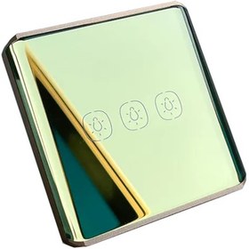 تصویر کلید هوشمند چهارپل طرح آینه مدل KN-LS3053Y 