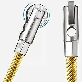 تصویر فنر سیم کشی ۱۰ متری استیل سرغلطکی گلدن 