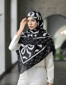 تصویر روسری نخی طرح گل کد C24514 