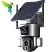 تصویر دوربین مینی اسپید دام چرخشی، خورشیدی، سولار سیمکارتی، با 2 دوربین، رجیستر شده Sky Tower IP66 مدل PY6 
