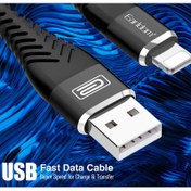 تصویر کابل تبدیل USB به لایتنینگ برند ارلدام مدل EC-061C به طول ۱متر Earldom Fast Charging Cable 1m Improve efficiency and save time EC-061C