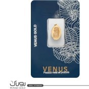 تصویر پلاک طلا ونوس نیم گرم آویز 