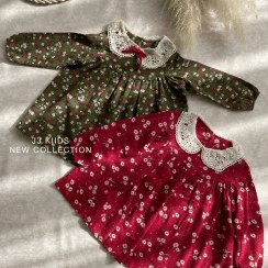 تصویر پیراهن دخترانه طرح گلدار 