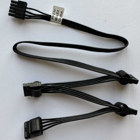 تصویر کابل برق به 4 مولکس Molex اورجینال پاور ماژولار 