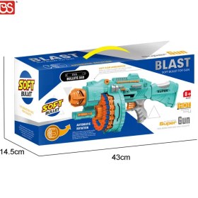 تصویر تفنگ تیر اسفنجی رگباری باطری خور BLAST SOFT BULLET TOY GUN