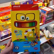 تصویر مدادرنگی 36 رنگ آریا جعبه مقوا 