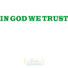 تصویر برچسب ماشین in God we trust 