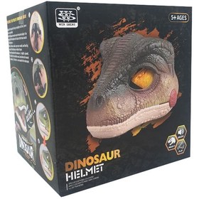 تصویر ماسک سر دایناسور متوسط با فک متحرک Dinosaur head mask_اسباب بازی 